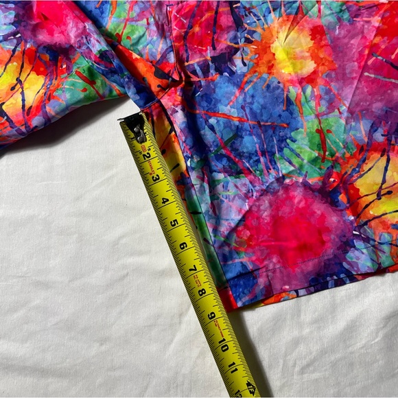 NWT Hreski Explosion of color mulitcolored golf shorts men’s size 40 - Picture 3 of 6